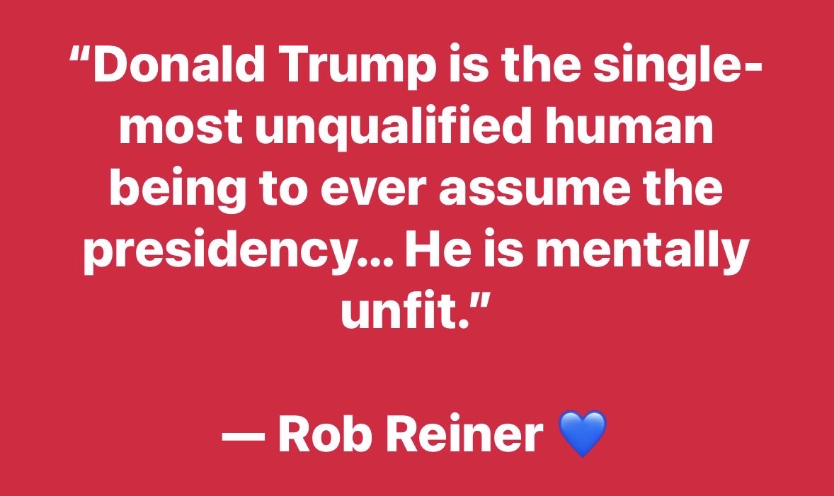 BrittanyinTexas's tweet image. Here’s to Rob Reiner and his insight and wisdom…