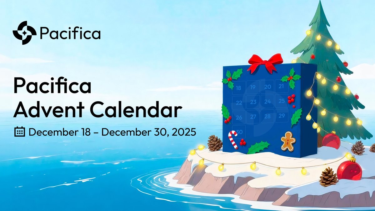 pacifica_fi's tweet photo. 🎄 Pacifica Advent Calendar🎄

From Dec 18 to 30, we’ll be giving out daily surprises.

Winners will be announced every day on Discord 👇
🔗 https://t.co/JnEJHTG6sI 

Best of luck & Merry Xmas 🎁🎄
