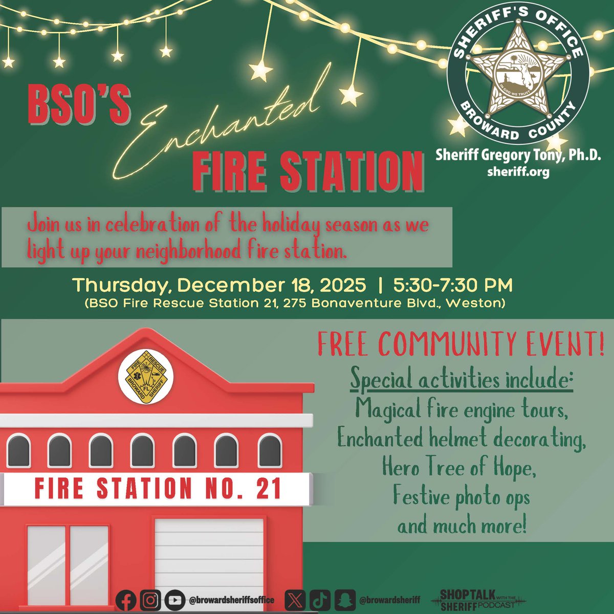 Broward Sheriff's Office Weston District tweet media