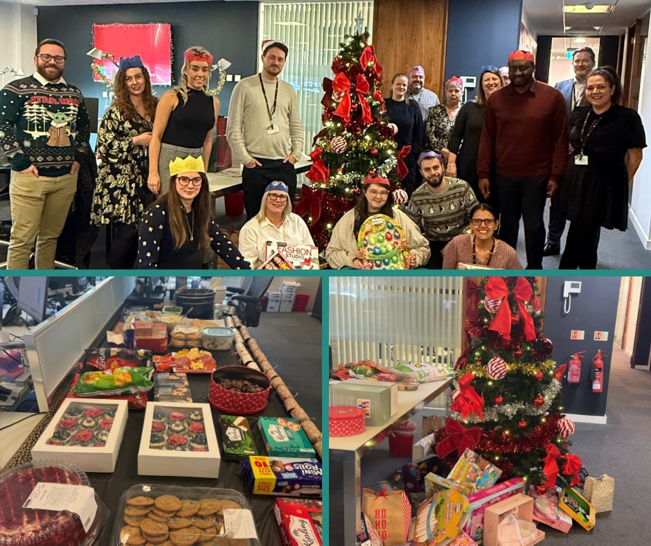 Gray_Healthcare's tweet photo. Our team came together for a holiday potluck lunch and Secret Santa exchange - good food, great company and a team that brings the holiday cheer!  Thank you to all who donated to our annual Cash 4 Kids Mission Christmas appeal! 
#HolidayPotluck  #SecretSanta #HolidayCheer https://t.co/dVkUYDp9Uq
