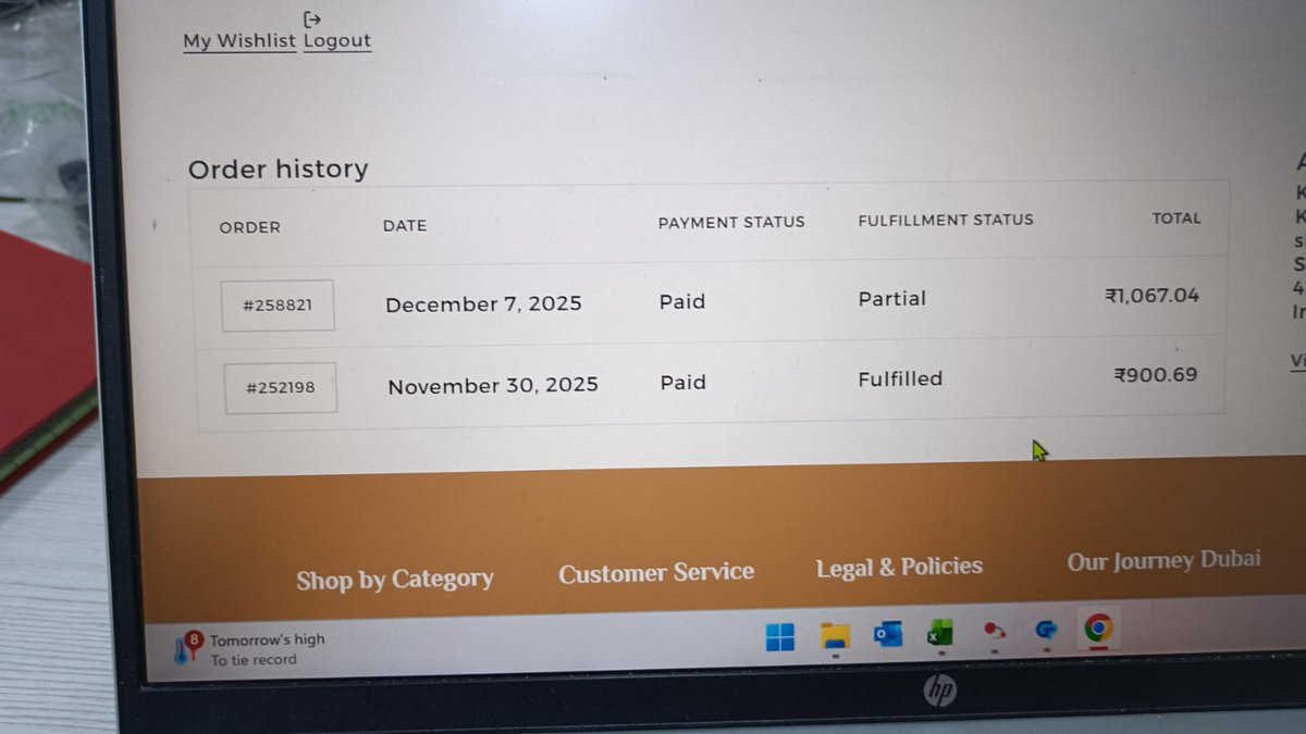 karan28sep's tweet photo. @AjmalPerfumesIN 
I placed an order on 7dec25. And i haven't got my product yet. Wtf is wrong with you. I have tried calling your customer care number but it was unanswered. When will i get my order? https://t.co/uutJ9wOZw7