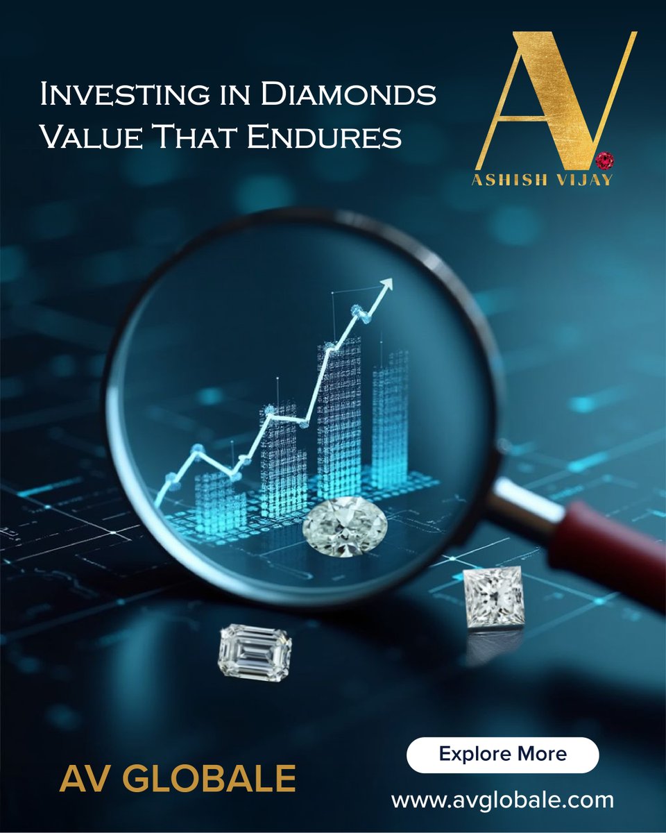 AvGlobale's tweet photo. Diamonds aren’t just about sparkle — they’re about lasting value 💎📈
A smart way to diversify your portfolio with a tangible asset that stands the test of time. Discover how #DiamondInvestment can strengthen long-term wealth.
👉 https://t.co/H33RxVvM8E https://t.co/lw3VuapA8p