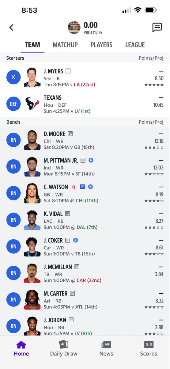 jayprez75's tweet photo. @JeffRatcliffe GM Jeff! Can you Help? I need 2 (WR and Flex) from these guys. Happy Holidays! 🫡 https://t.co/30Gnsrgci3
