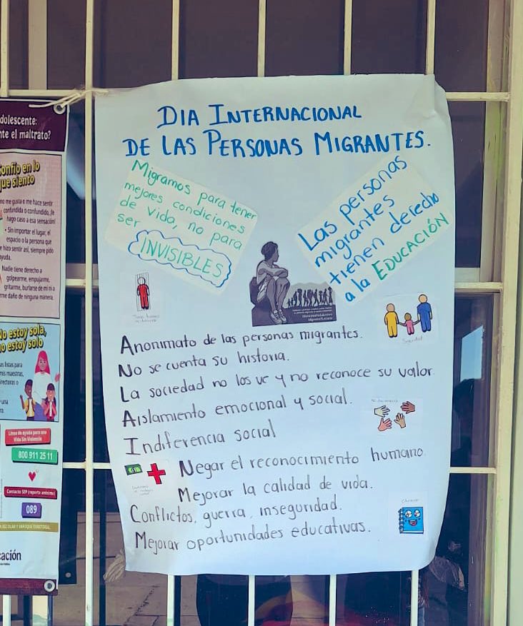 SandraYazmn2's tweet photo. 📖❤️ Trabajar juntos es crecer juntos.
En el dia internacional de las personas migrantes. ¡Gracias a las familias por ser parte del
Proceso y por convertir la reflexión en un momento de encuentro y aprendizaje!
#SEP_mx
#MaratonesPorLaLectura
#MigrantesYLecturas https://t.co/ugSSqzlYJI