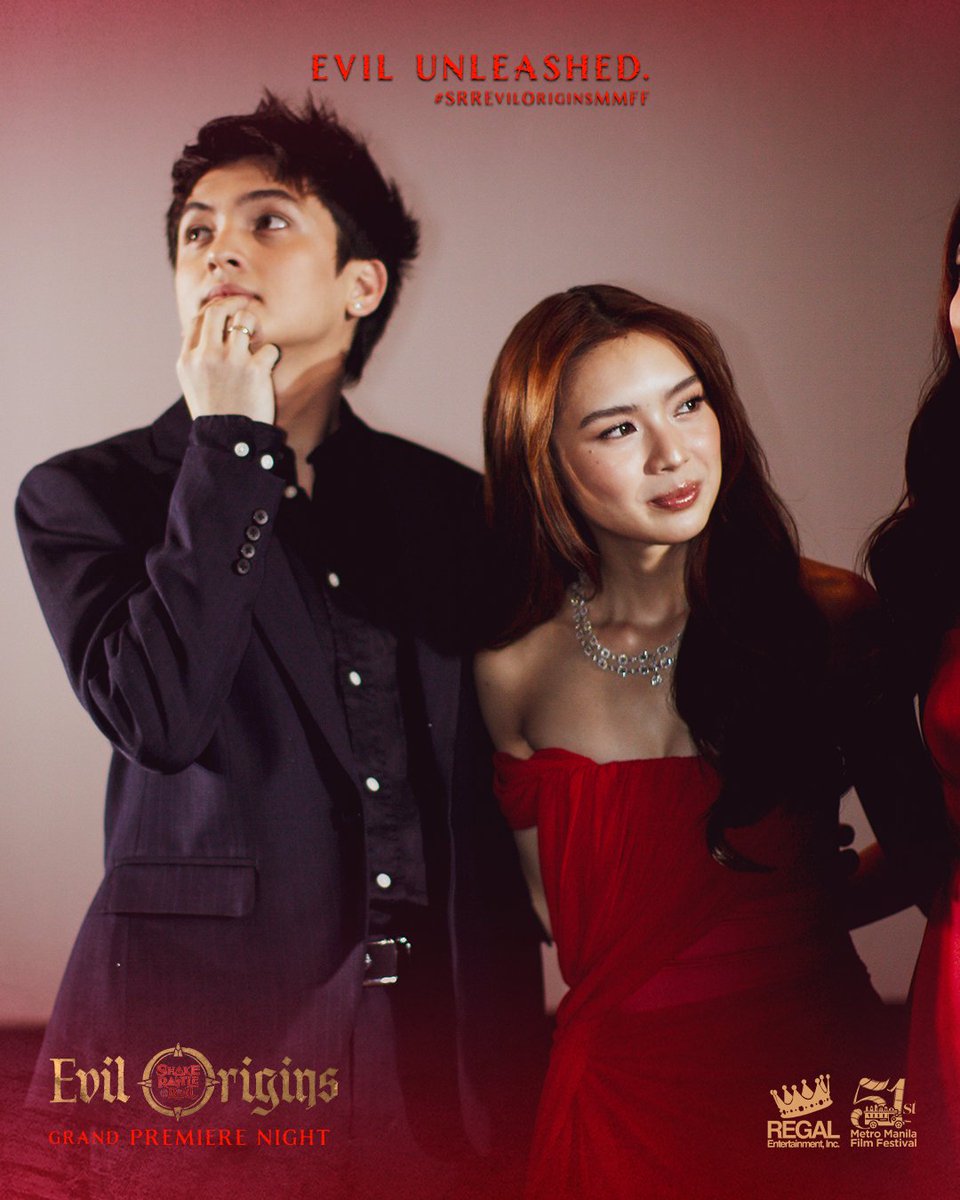 RegalFilms's tweet photo. PHOTOS: The cast of #SRREvilOriginsMMFF at the #SRREvilOrigins Grand Premiere Night

The horror movie event of the year is almost here - SHAKE, RATTLE &amp; ROLL: EVIL ORIGINS is coming to cinemas December 25! ❤️‍🔥

#MMFF51 #MMFF2025 #FilipinoHorror https://t.co/V9MXtqABSW