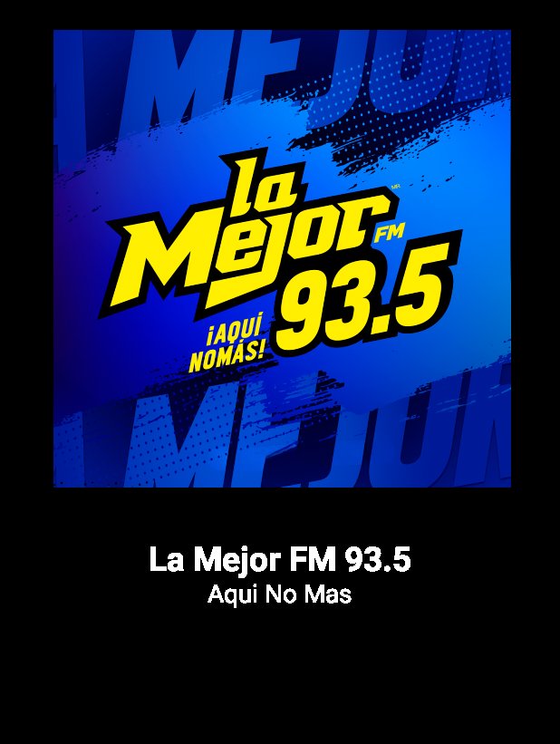 Danglezh's tweet image. ¡Escucha esta estación de radio! La Mejor FM 93.5 … iheart.com/live/9965/?cmp…