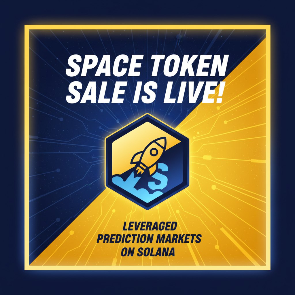 NameCoinNews_'s tweet photo. Space token sale is LIVE offering leveraged prediction markets on Solana Variable pricing leveraged CLOB trading buyback-and-burn tokenomics and tiered rewards await Don't miss out
#Solana #PredictionMarkets #DeFi #Web3 #Crypto #SPACEtoken https://t.co/kdpJUybLRi