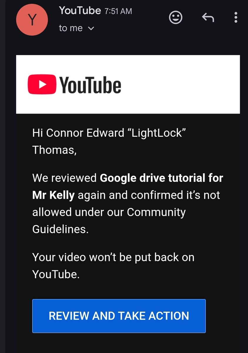 LightlockC's tweet photo. @TeamYouTube It already got rejected. I thought maybe it was because of the name? So I changed it https://t.co/sVHJ6nsiPV