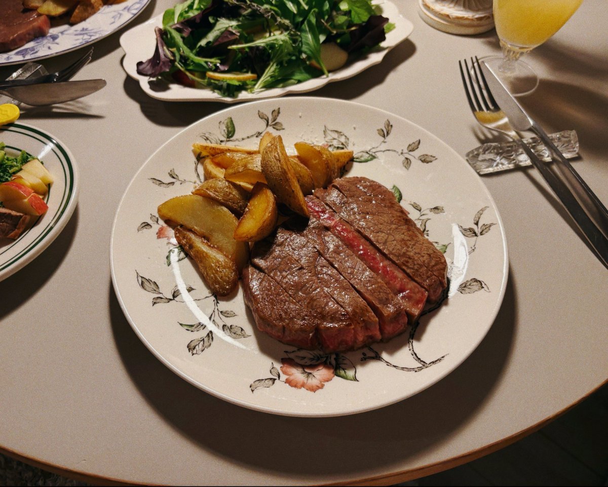 良い知らせがあったので良いお肉を焼きました