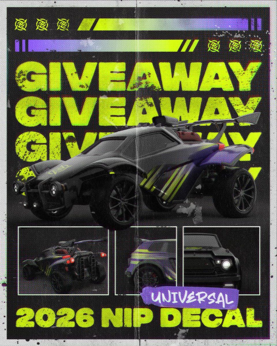 NIP_RL's tweet image. 🚨 GIVEAWAY TIME 

who wants to get their hands on our brand new 2026 decal? 🎁

to enter the giveaway you must:

💜 follow @NIP_RL 
💜 like and RT this post
💜 reply and tag 2 friends! 

last day to enter is the 31st of December! good luck, and happy holidays! ✨