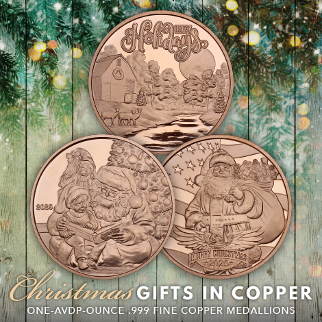 Looking for a quick and easy Christmas gift? Our Copper medallions are in stock and ready to ship today! Each will arrive in our standard gift packaging, ready to give! Choose from three festive designs, or choose from other available options. Go now>> bit.ly/43fQein