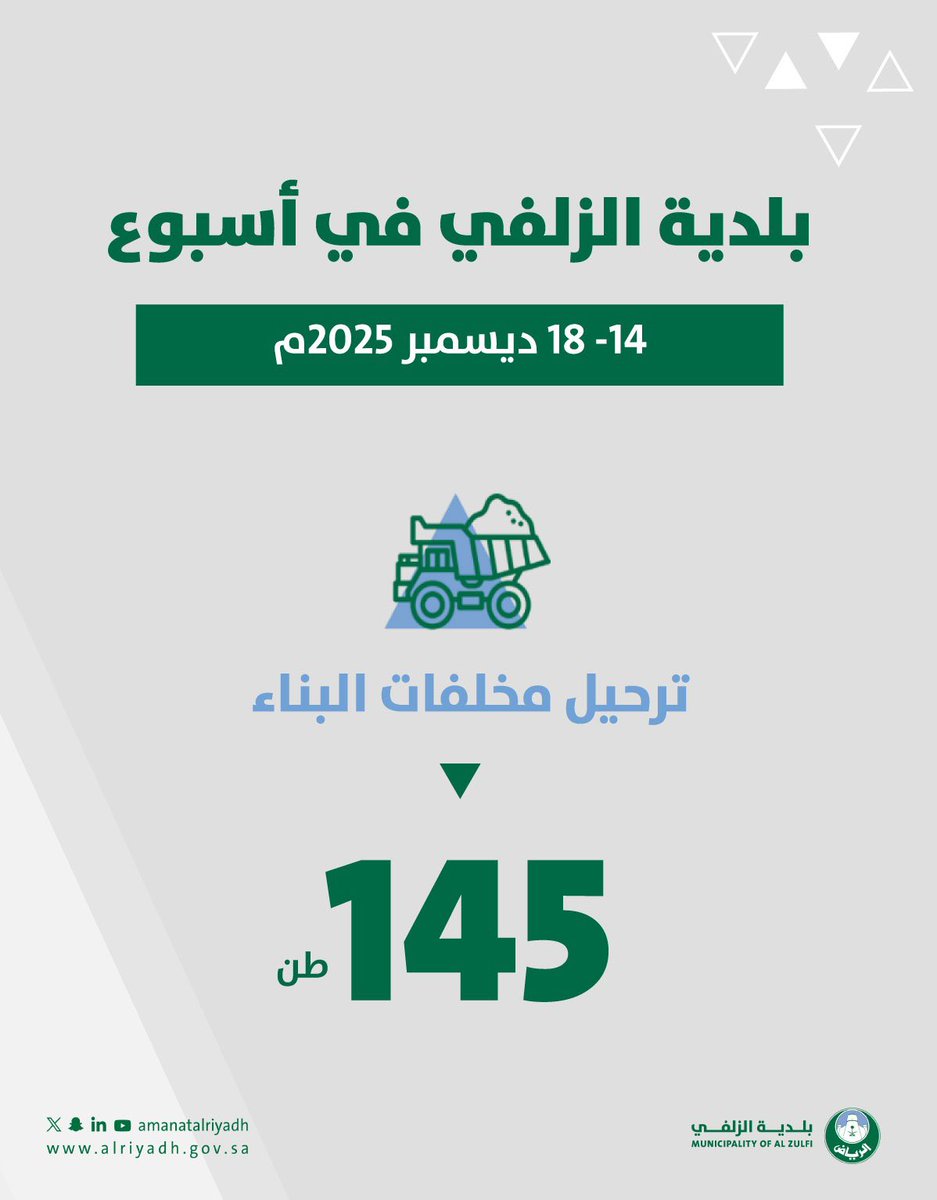 #بلدية_الزلفي في أسبوع.📊
#أمانة_منطقة_الرياض