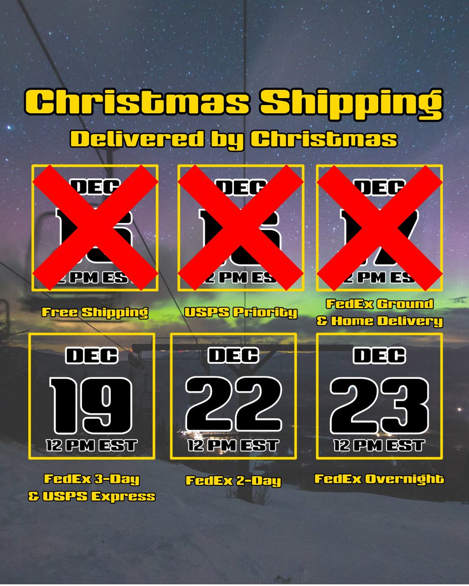🎄📦 Christmas Delivery Shipping Guide 📦🎄


You still have time to order last-minute gifts from Buckmans.com! All orders must have been placed before 12 noon EST via the services and dates listed in order to be delivered in time for Christmas.