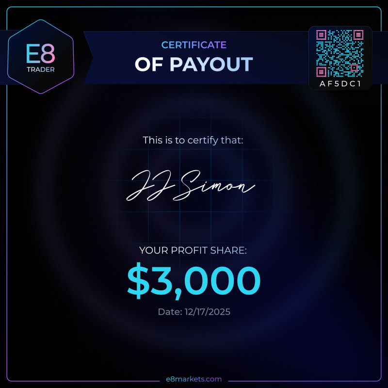 E8Futures's tweet photo. Payouts keep rolling in. Every day, more traders are getting paid. The launch of our Signature model is proving just how much demand there is for a better SimFi experience.

At E8Futures, we do things differently

Tradovate & NinjaTrader support - no constant platform outages.
Integrity and consistency - we never change rules retroactively.
Absolute stability - all payout requests are processed within 24 hours.

If you’re looking for a seamless experience, @E8Futures  is built for you.

Last chance to take advantage of 25% OFF + no activation fee with code E8 
https://t.co/AgG1BX55m5   

The offer is ending soon.

Start trading with confidence. Start trading with E8.
Disclaimer: E8 is a SaaS educational simulation built for skills training, data collection, and analytical modeling. There is no live-capital or margin risk. Enrollment fees purchase access to the simulation & assessment; payouts are discretionary, not guaranteed, and contingent on E8’s acceptance & licensing of your performance data.