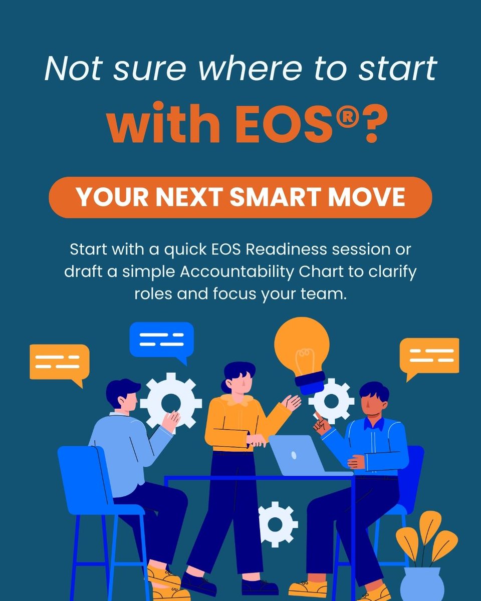 PotenziaSMB's tweet image. Team misaligned and unsure where EOS® fits? ⚡ 

Potenzia helps small businesses build clarity, align leadership, and create early structure.

#TeamAlignment #BusinessOperations #EOS