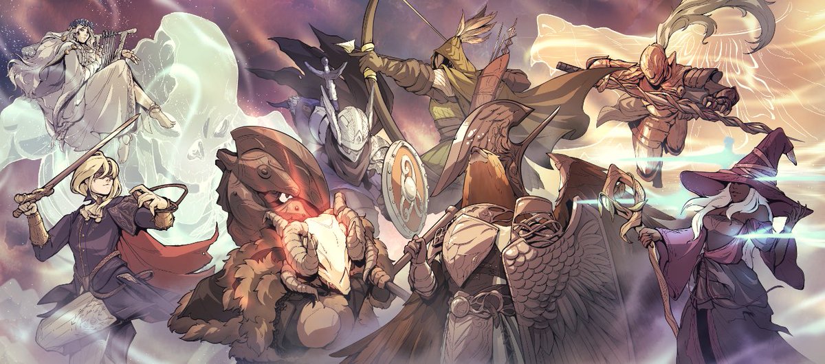 This piece was my few “take a break” piece this year. I had a vision. I don’t think I executed it. But I finished it. 🙂#ELDENRINGNIGHTREIGN