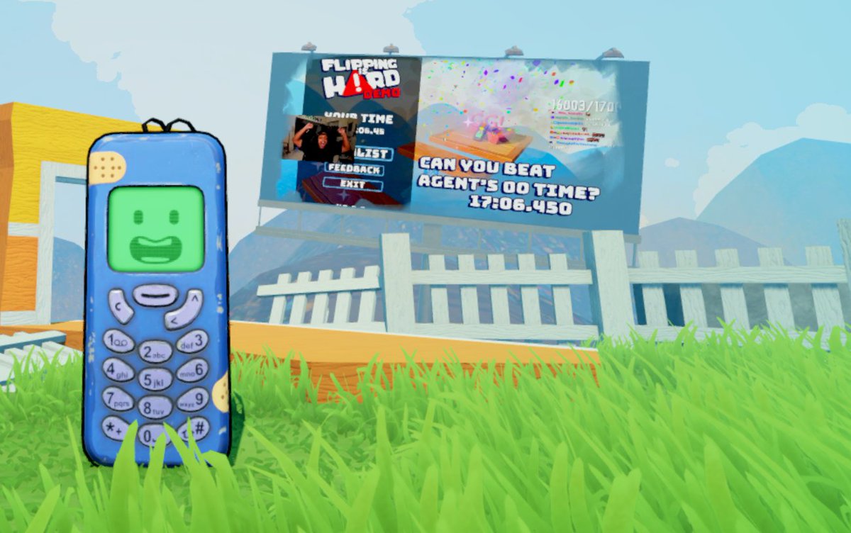 Once again, thank you for playing Flipping is Hard <a href="/CallMeAgent00/">AMP Agent ⚡</a>. We've added your speedrun PR to our game. I hope you don't mind 😁