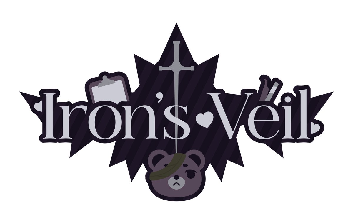 Look! We finally have an Iron’s Veil logo!
Feels like we are getting a little closer to debut... 
( ꩜///꩜;)⁭ ⁭

🎨; <a href="/AisuAsai/">Aisu Asai🍦🍫</a>