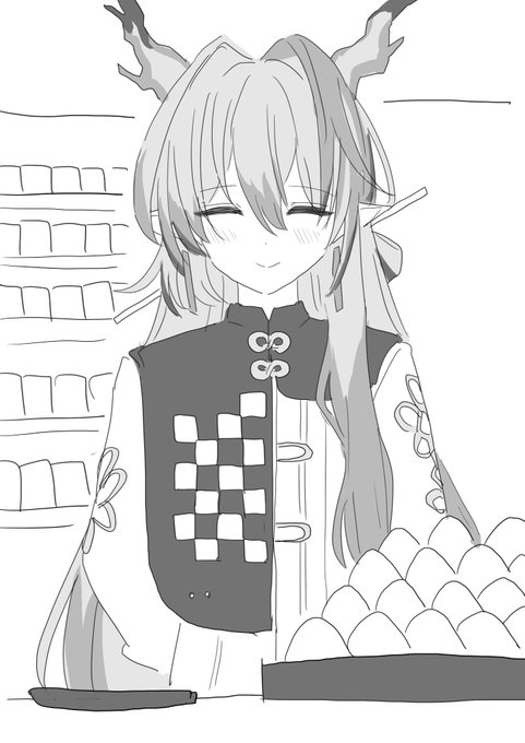 自分のおにぎりを店頭に並べるシュウちゃん 