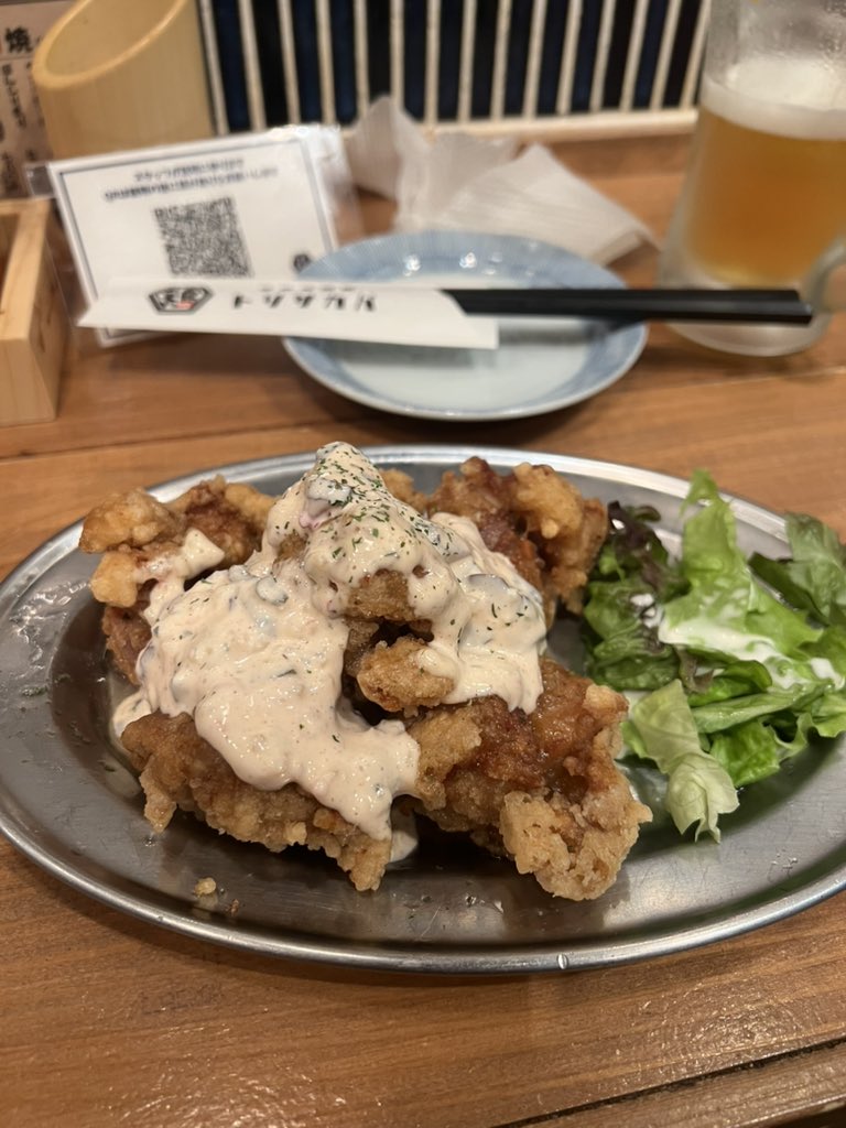 チキン南蛮😁 しば漬けが入ったタルタルソースが最高に合います🤤