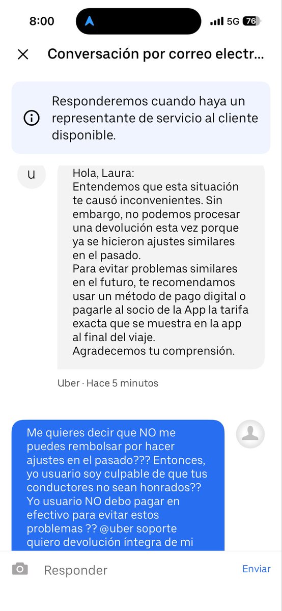 DoNaBolis's tweet photo. @Uber_MEX deberían dar pronta solución , soporte me responde que es mi culpa por pagar en efectivo, es chiste??
Revisa que clase de conductores aceptas en la app, es la época de robar.. tú entras en lo mismo @Uber_MEX 
Exigió devolución de mi viaje y bloquee de tu conductor https://t.co/A9NjEsareb