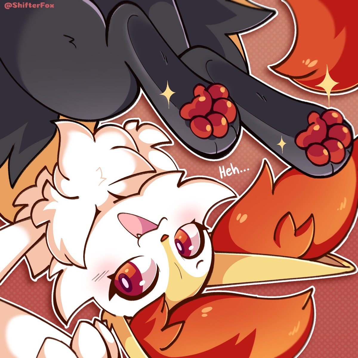 Silly Fire Fox 🐾 
#Braixen #paws #furry