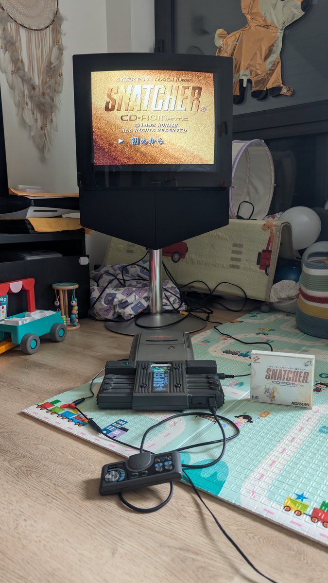 hitmanmcc's tweet image. So it seems that despite not being in fantastic condition, this PC Engine copy of Snatcher does work. So does the other game that came bundled with it.
#retrogaming #snatcher #pcengine