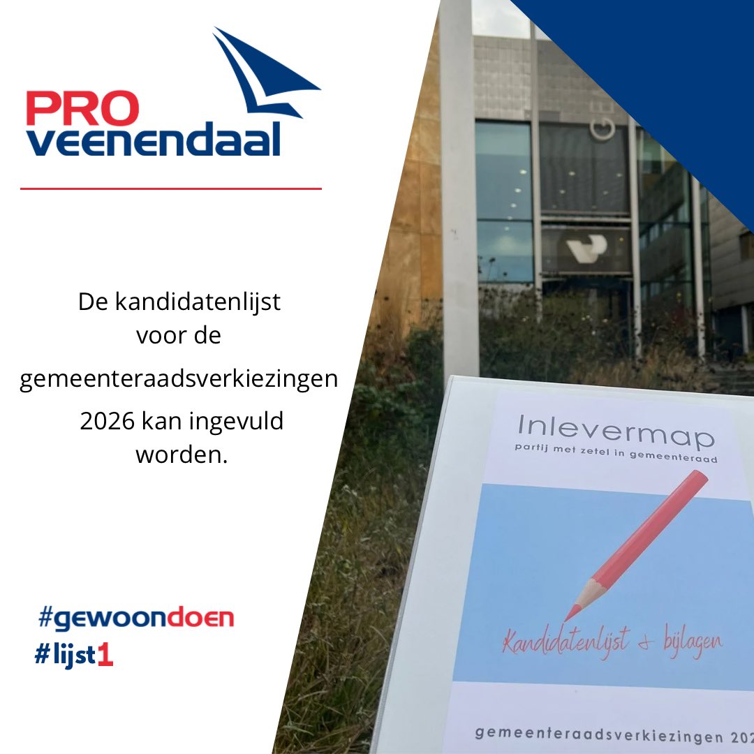 De grote invuloefening is begonnen!

#gemeenteraadverkiezingen #2026 #proveenendaal #gewoondoen
