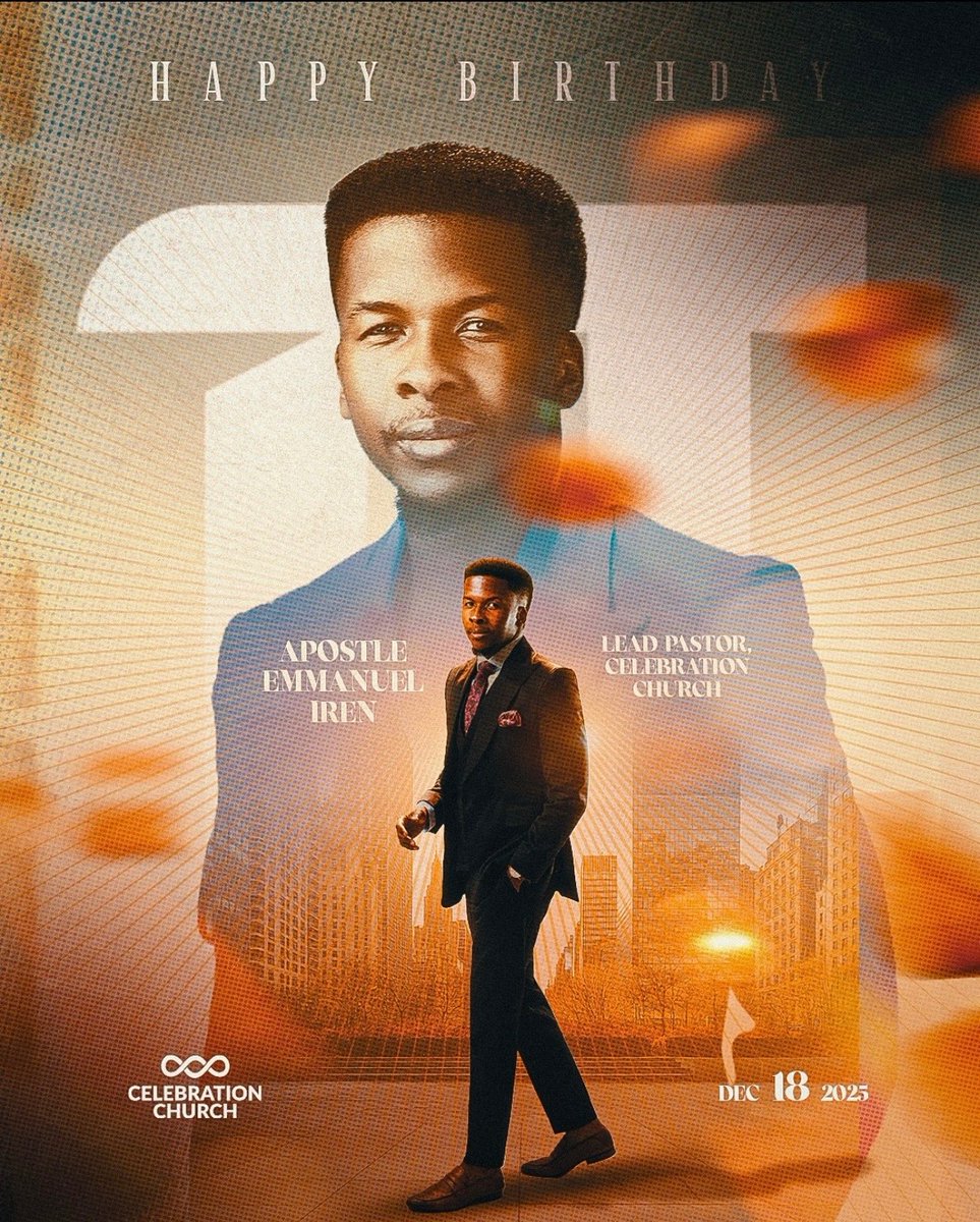 Happy birthday Apostle <a href="/pst_iren/">Apostle Emmanuel Iren</a> 🎊🎊🥳🥳 Thank you for being a mirror of possibilities and for training us in the way of the Lord.

God bless you sir!