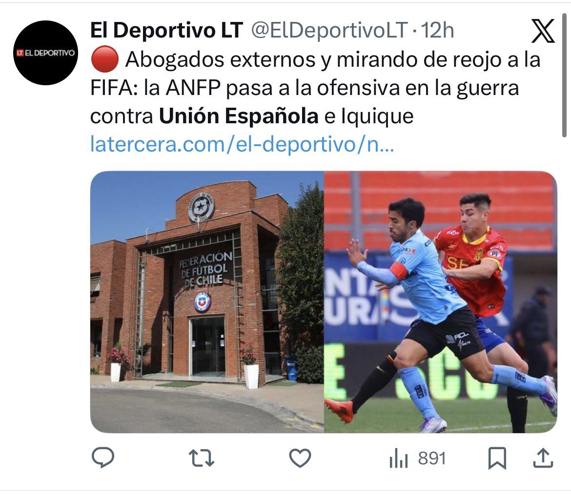 Me tiene chato la tercera csm…. Cada media hora suben la misma wea haciéndole campaña a la ANFP