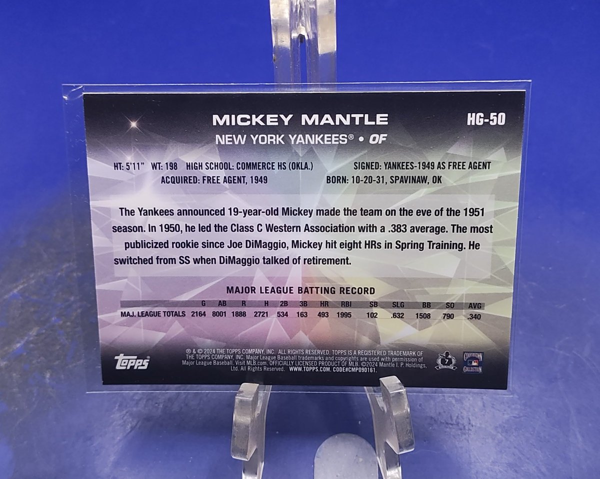 Hoerner1st2018's tweet image. 🚨 Christmas Bazzaar Final Round 🚨 
🚨 No Pocket Change Thursday 🚨 

Mickey Mantle 

All Auctions end at 8:00pm CST
8:01pm CST (X time stamp) is never good  
Final Round for the year 
Totals go out in the morning 

Bidding starts at just a $1.00
At least a $1 is required after…