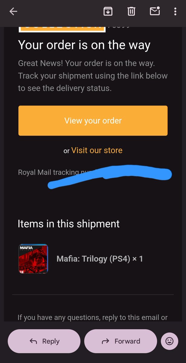 The type of emails I love to read 🤩 <a href="/game_collection/">The Game Collection</a> 
Going to love playing through Mafia over christmas 🎄