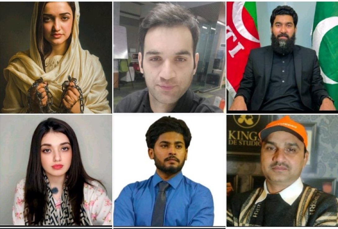 usman_jaura's tweet photo. پاکستانیوں یہ وہ لوگ ہیں جنہوں نے ہر اس شخص کے لیے آواز اٹھائی ہیں جن کے ساتھ ظلم ہوا تو ہمارا بھی فرض ہے کہ ان کی رہائی کے لیے آواز اٹھائیں🙏 https://t.co/gfmbTL1OEF