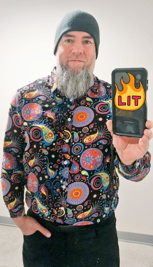 NewWorldShogun's tweet photo. Company Christmas party shirt for this evening. Yes i know, I'm hot AF. 🔥 https://t.co/eDaHTwCzT6