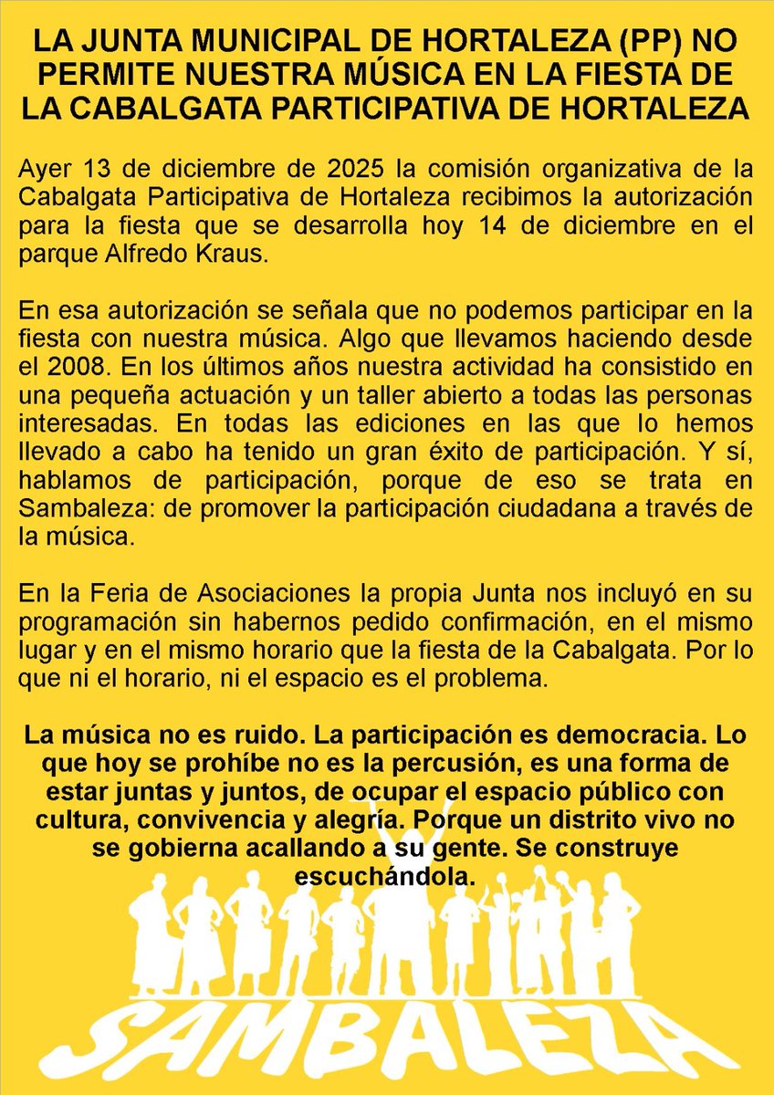 Radio_Enlace's tweet image. A las 17:00 h. llega el último "Enlace Informativo" de 2025 con entrevista a @cabalgataHTZ para conocer todo lo necesario. Además, preguntas de Plenos y Comisiones de diciembre, seguimos en directo el #PlenoHortaleza... 107.5 FM (norte de Madrid ciudad) y radioenlace.org.