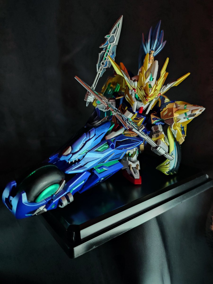 趙雲ダブルオーガンダム
塗り分けしまくったわい

#ガンプラ #SDガンダムワールドヒーローズ #SDガンダム　#三国創傑伝