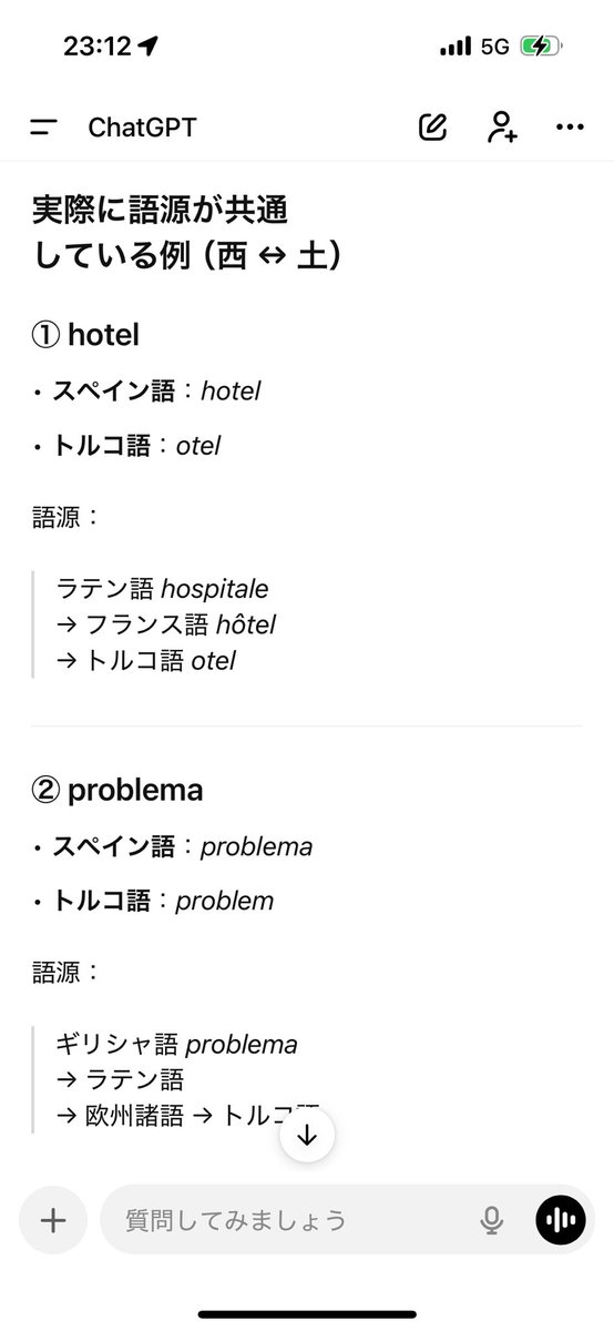 やはりラテン語！ってなった話 スペイン語とトルコ語で似てる単語ある
