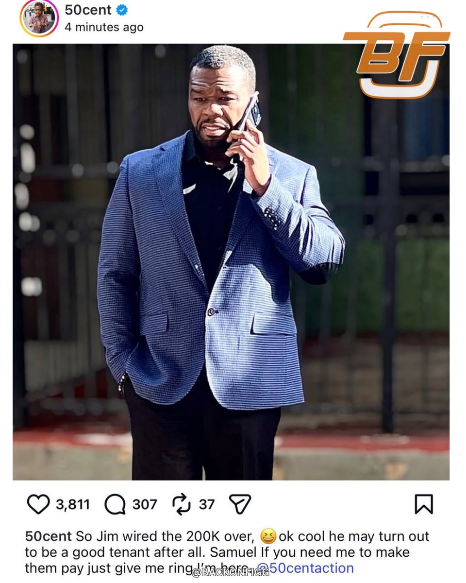 backonfigg's tweet image. #50Cent wasn’t lying about that #wire transfer 👀 — 50 Cent leaked the audio from the landlord where he said the podcast was MONTHS behind on rent