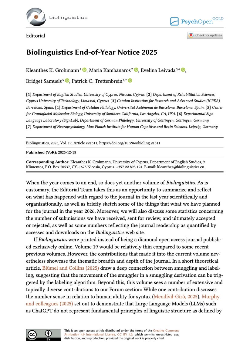 Biolinguistics tweet media