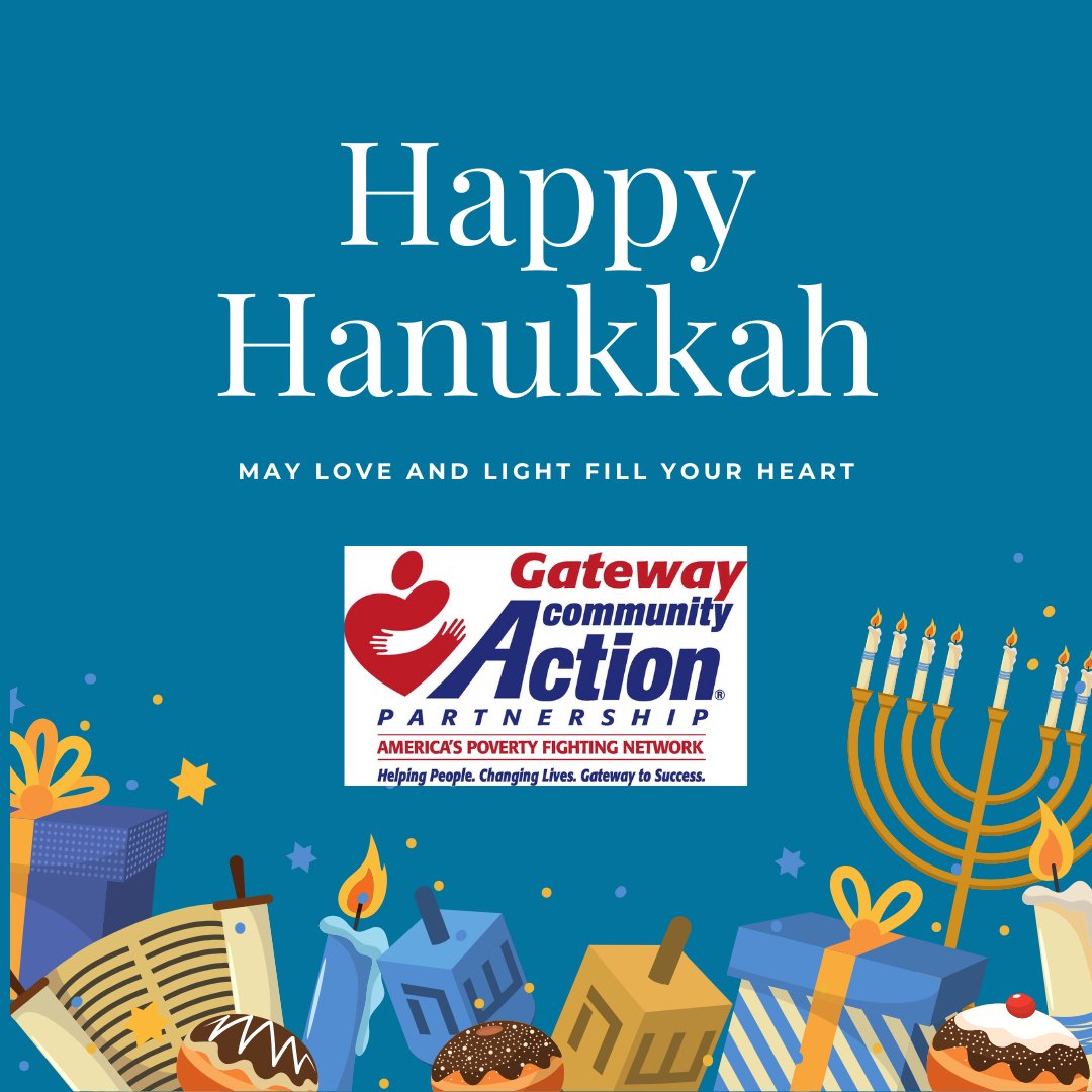 Happy Hanukkah from Gateway CAP!

Wishing a joyful and meaningful Hanukkah to all who celebrate. At Gateway CAP, we honor the spirit of resilience and light that this season represents as we continue our mission to improve quality of life and promote self-sufficiency for all.