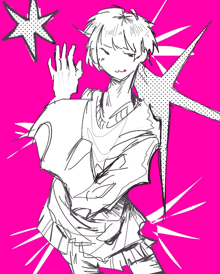 イラスト #OC 🩷🩵