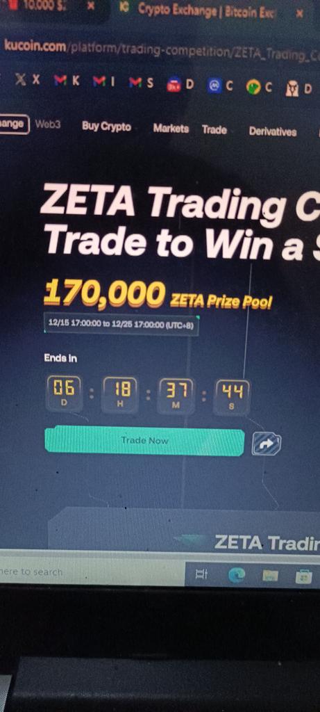 SuduriZ's tweet photo. @kucoincom @kucoin @ZetaChain Join guys lfg!! https://t.co/BOHnqyeN17