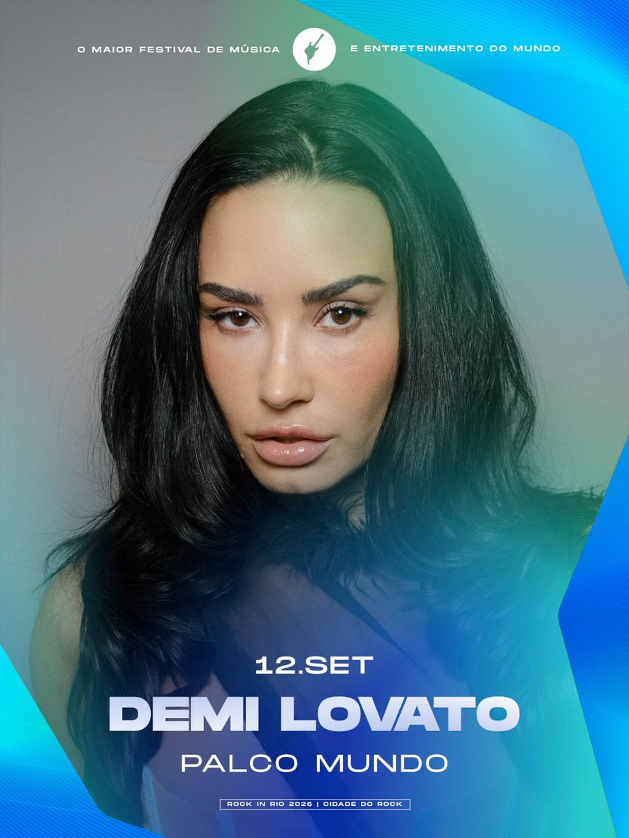 demilovatobr's tweet image. Já era headliner moral e finalmente aceitaram! 

Demi Lovato agora é creditada como artista principal do dia 12 de setembro no Rock in Rio, juntamente com o Maroon 5. ✨