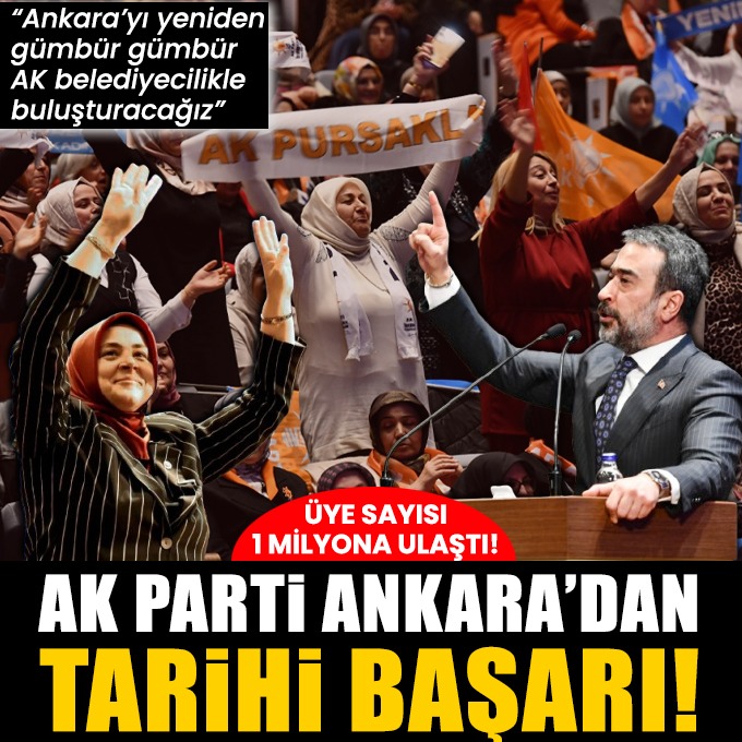 📍AK Parti Ankara'dan tarihi başarı

Hakan Han Özcan: 

🗣️Toplam üye sayımızı, sene sonu itibarıyla tam 1 milyona çıkarıyoruz.
Bu enerji, bu zafer tamamen sizindir

 Tuğba Işık Ercan:

🗣️Ankara’yı yeniden gümbür gümbür AK belediyecilikle buluşturacağız. 
 yerelgundemi.com/ak-parti-ankar…