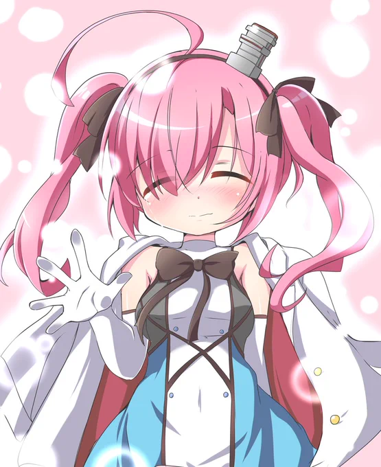 お帰り・・・お姉ちゃんっ サラトガちゃんの笑顔差分やっと描けるんじゃあ良かったよぉ