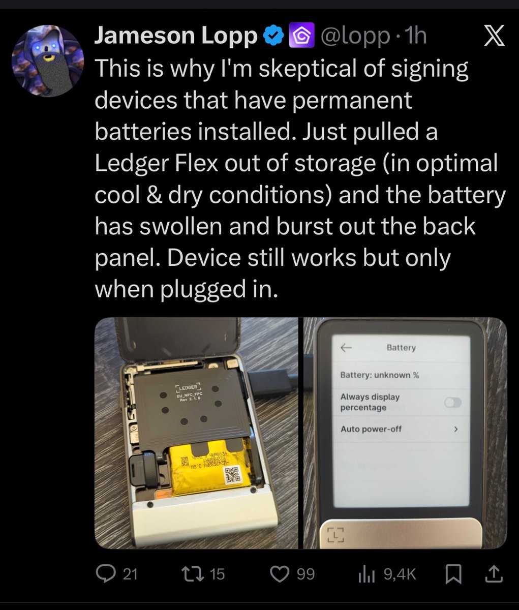 BC Vault Crypto Hardware Wallet tweet media