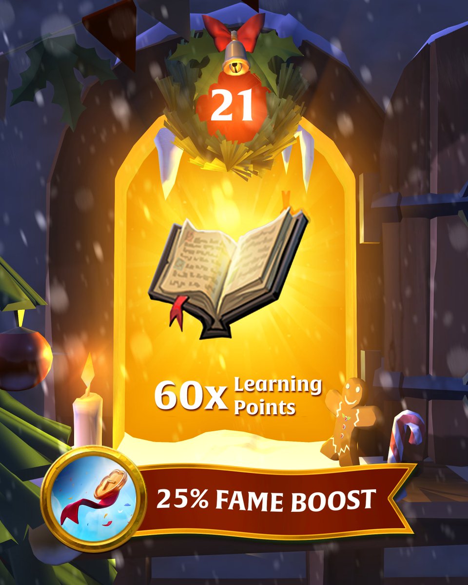 albiononline's tweet image. ☃️ Albion Advent Calendar – Day 21❄️

Learning Points are back!🎁

Grab 60 Learning Points from the Albion Web Shop or the in-game shop and give your progression a nice boost. 

Where would you spend them first? 👀 

#AlbionOnline #AdventCalendar #Yuletide