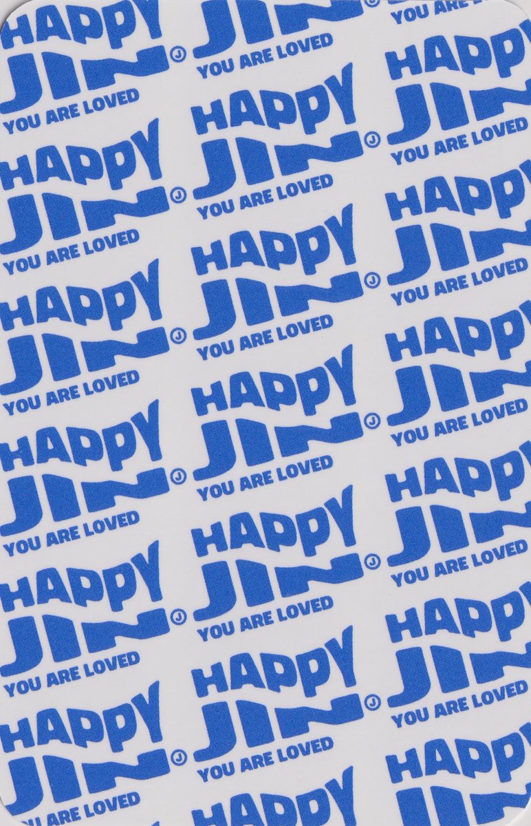SCAN] BTS Jin HAPPY Vinyl Photocard