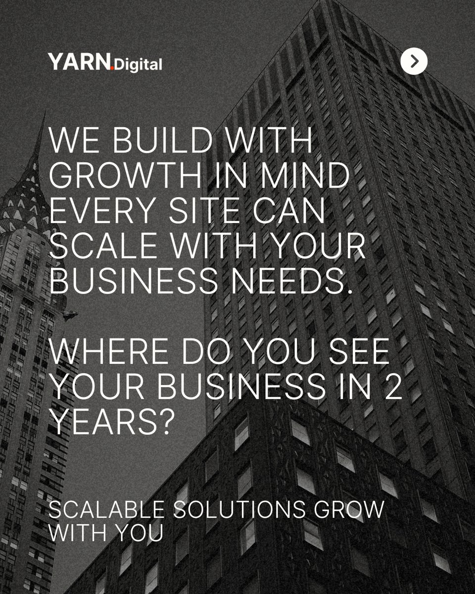 jonnyjdavison's tweet image. Where will you be in 2 years? 

We build for growth, not just launch 📈 

Every site we create can scale with your business needs and ambitions. 

Over the next 2 years will you business grow? 

#ScalableSolutions #GrowthFocused #FutureProofing