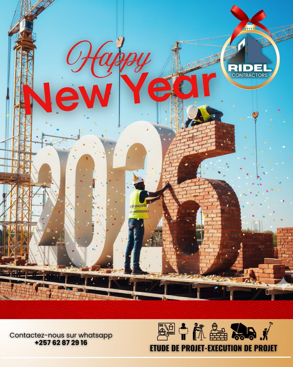 RidelContractor's tweet image. 2026, une année à bâtir ensemble
#RidelContractors #Renovation #ModernConstruction #Architecture #Design #Bujumbura #Burundi #Construction #Innovation #Happynewyear2026